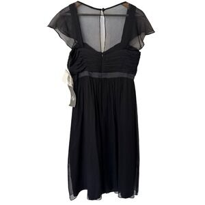 Vintage Morgan McFeeters‎ 100% Silk Dress Black Party Cocktail Size 8 NWT